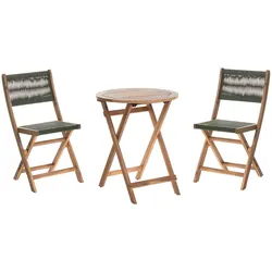 BISTRO-SET 2-Sitzer Grün Prossedi