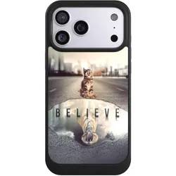 Nivocase Hülle für Apple iPhone 17 Pro Max Handyhülle NIVOcore Case Schwarz Motivation Tiere Tiger (Apple iPhone 17 Pro Max), Smartphone Hülle, Schwarz