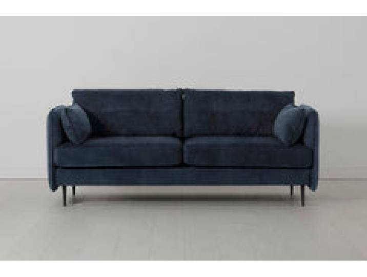 Model 19 Dreisitzer-Sofa, Ozeanblau