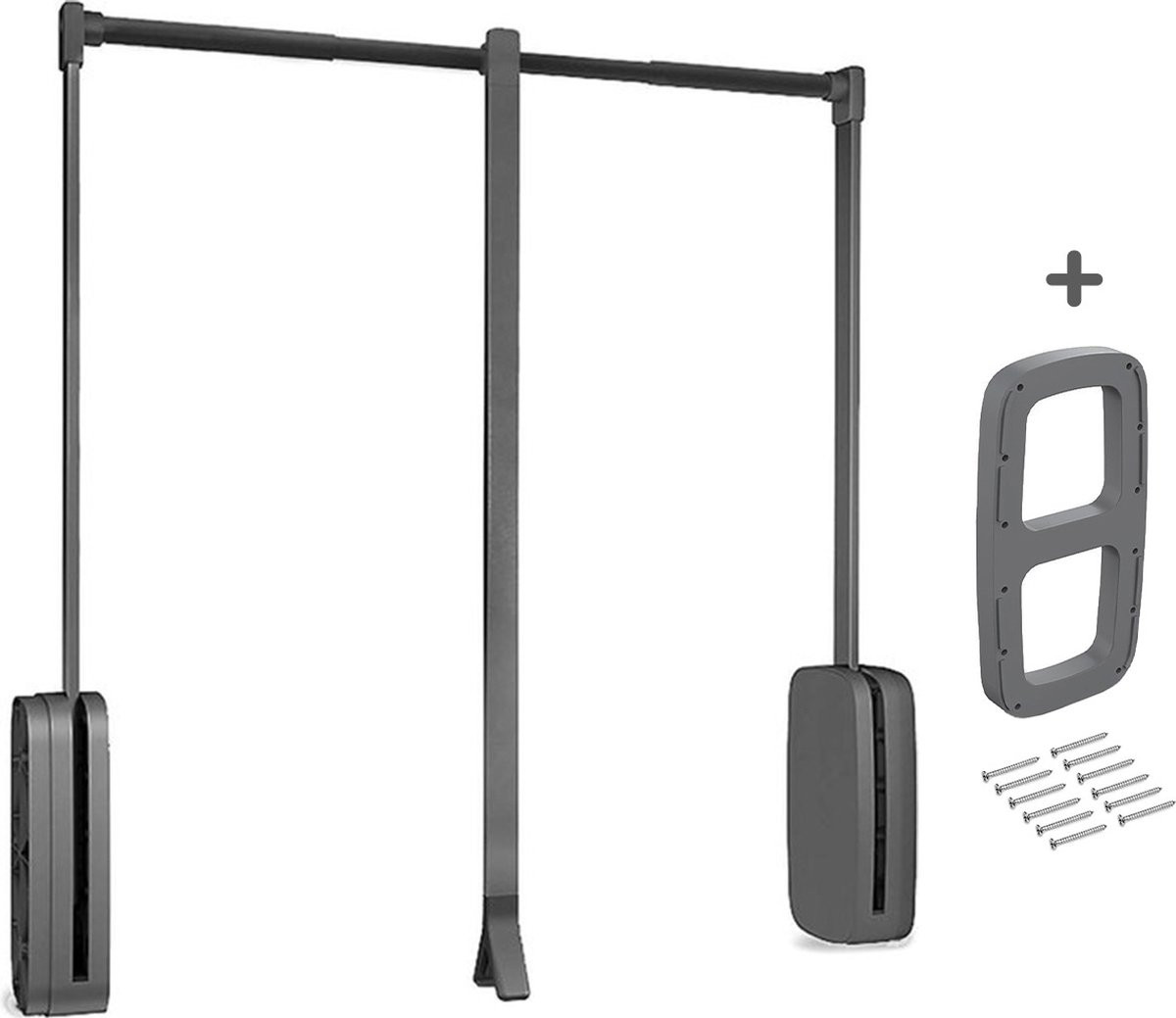 Emuca Washington Kledinglift Grijs 45/60cm