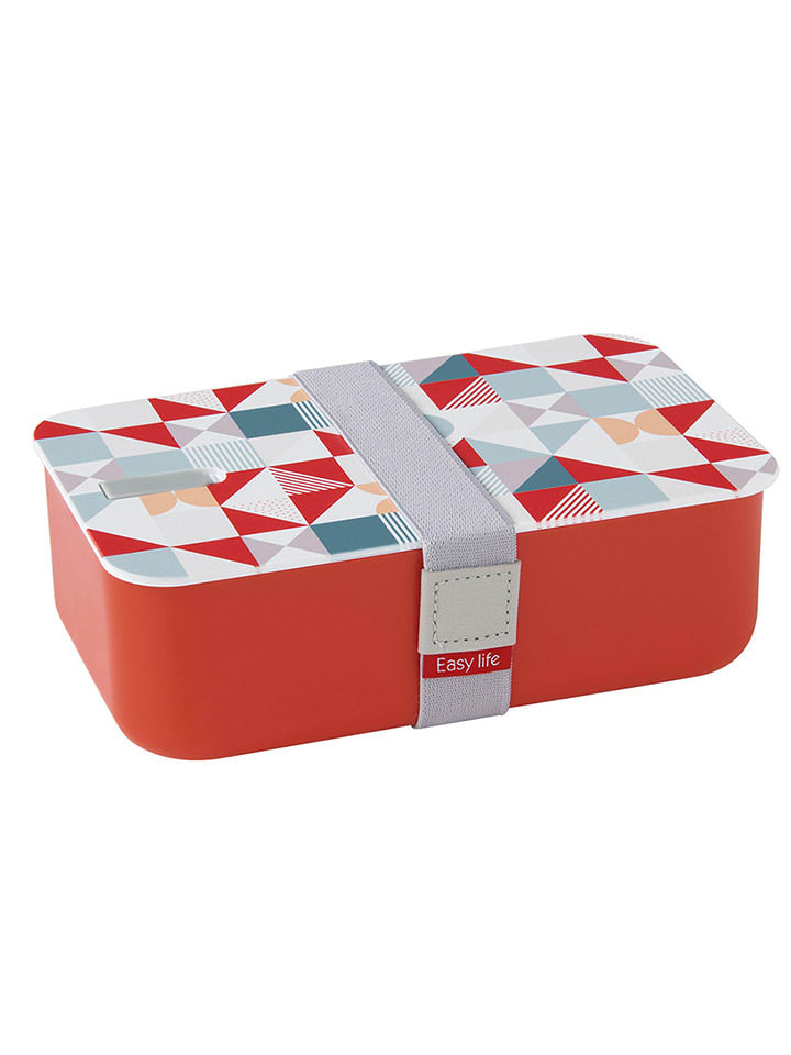 Easy Life Lunchbox "Geometric" in Rot/ Bunt - onesize