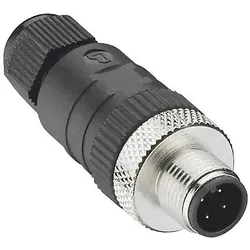 Lumberg Automation Stecker m.Schraubver.,ger. 4pol.,M12 RSC 4/7
