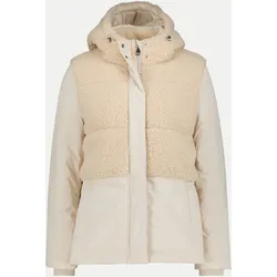 Steppjacke mit Teddy-Details Beige 36