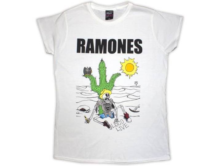 Ramones T Shirt Loco Live nieuw Officieel nieuw Officieel Vrouwen Skinny Fit XL