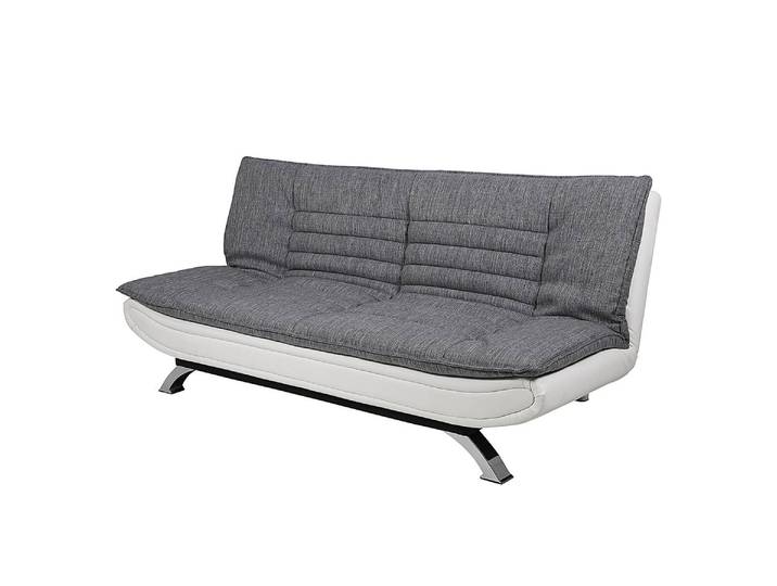Schlafsofa Grau Webstoff 196 x 91 x 102cm Modern