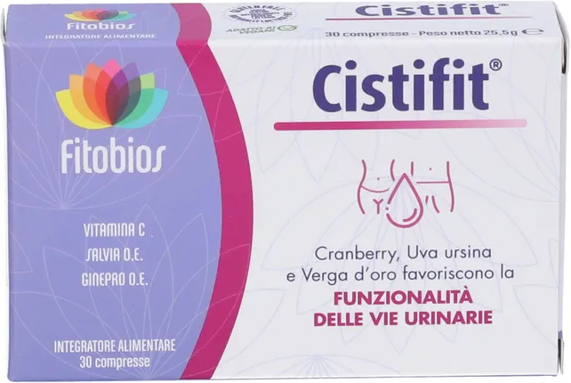 FITOBIOS Srl Cistifit 30 Compresse - Integratore per il Benessere delle Vie Urinarie