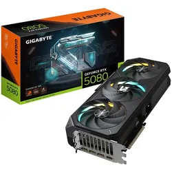 Gigabyte GeForce RTX 5080 GAMING OC (16 GB, GDDR7), Grafikkarte, Schwarz