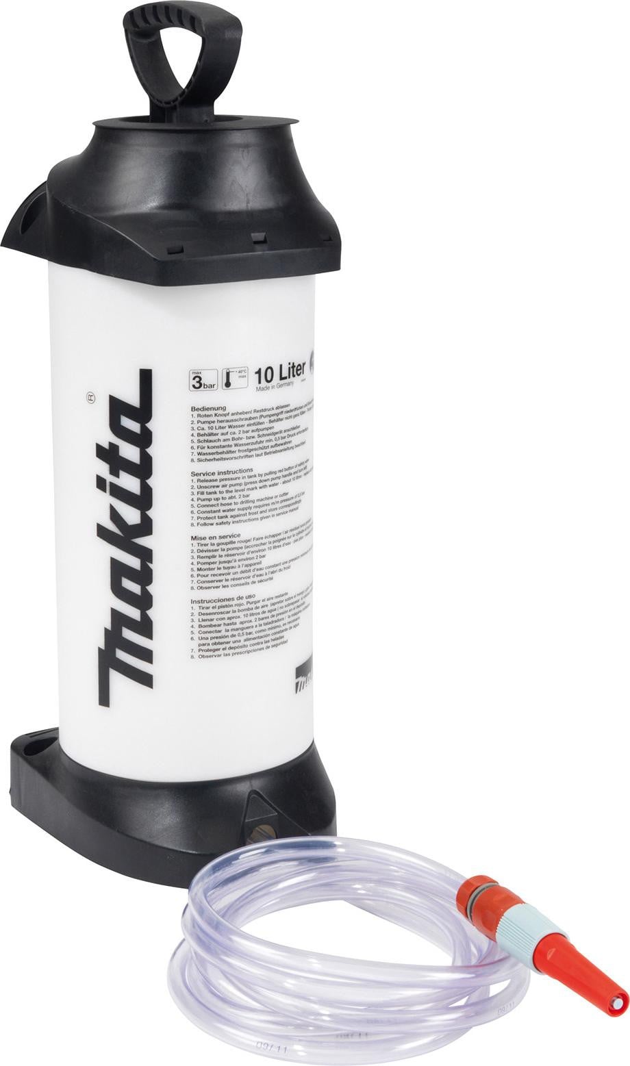 Makita drukwatertank, 10 liter
