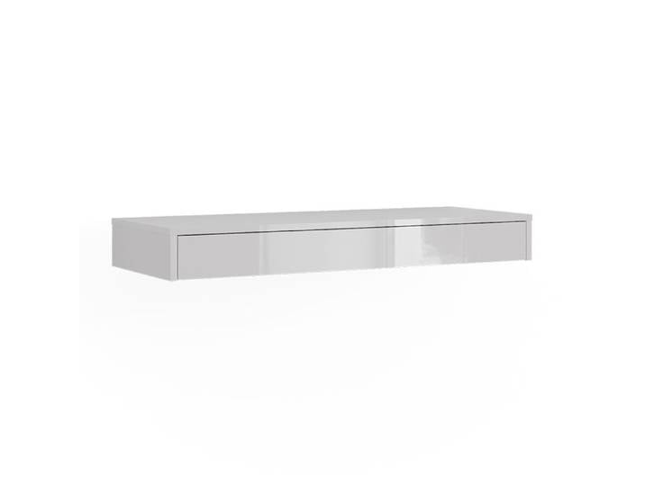 Etagère Sherry 100x12cm avec tiroir Blanc Haute brillance Vicco 59324