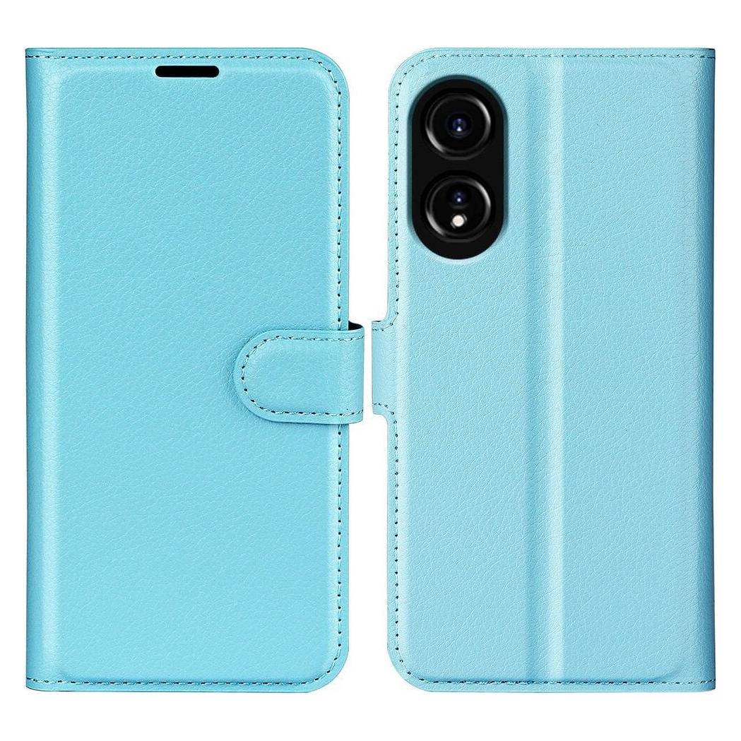 Cover-Discount OPPO A78 4G - Leder Etui Hülle hellblau (Oppo A78) (660152197E)