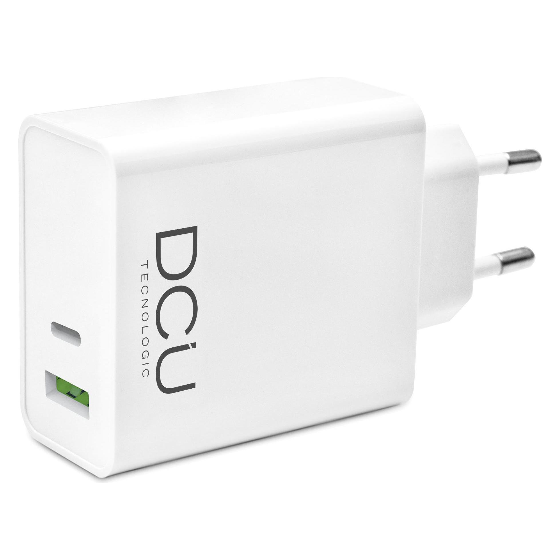 DCU Tecnologic USB CHARGER TYPE C PD 18W + USB 18W + USB QC 3.0 (18 W, 2 Ports) (37300710)