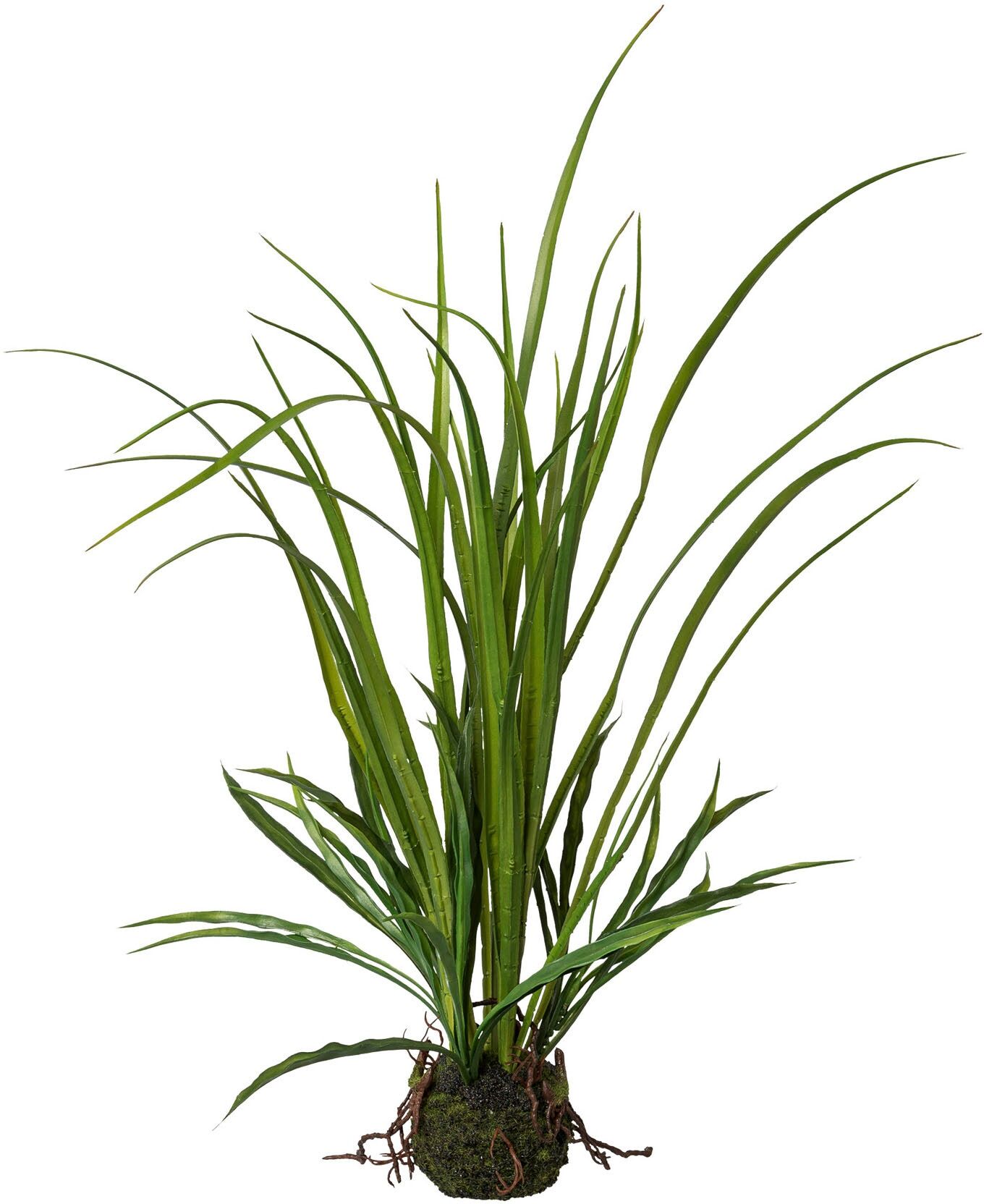 Kunstgras CREATIV GREEN "Wiesengras im Ballen", grün, B:20cm H:71cm L:20cm, Obermaterial: 100% Polyethylen, Kunstpflanzen, Kunstgras