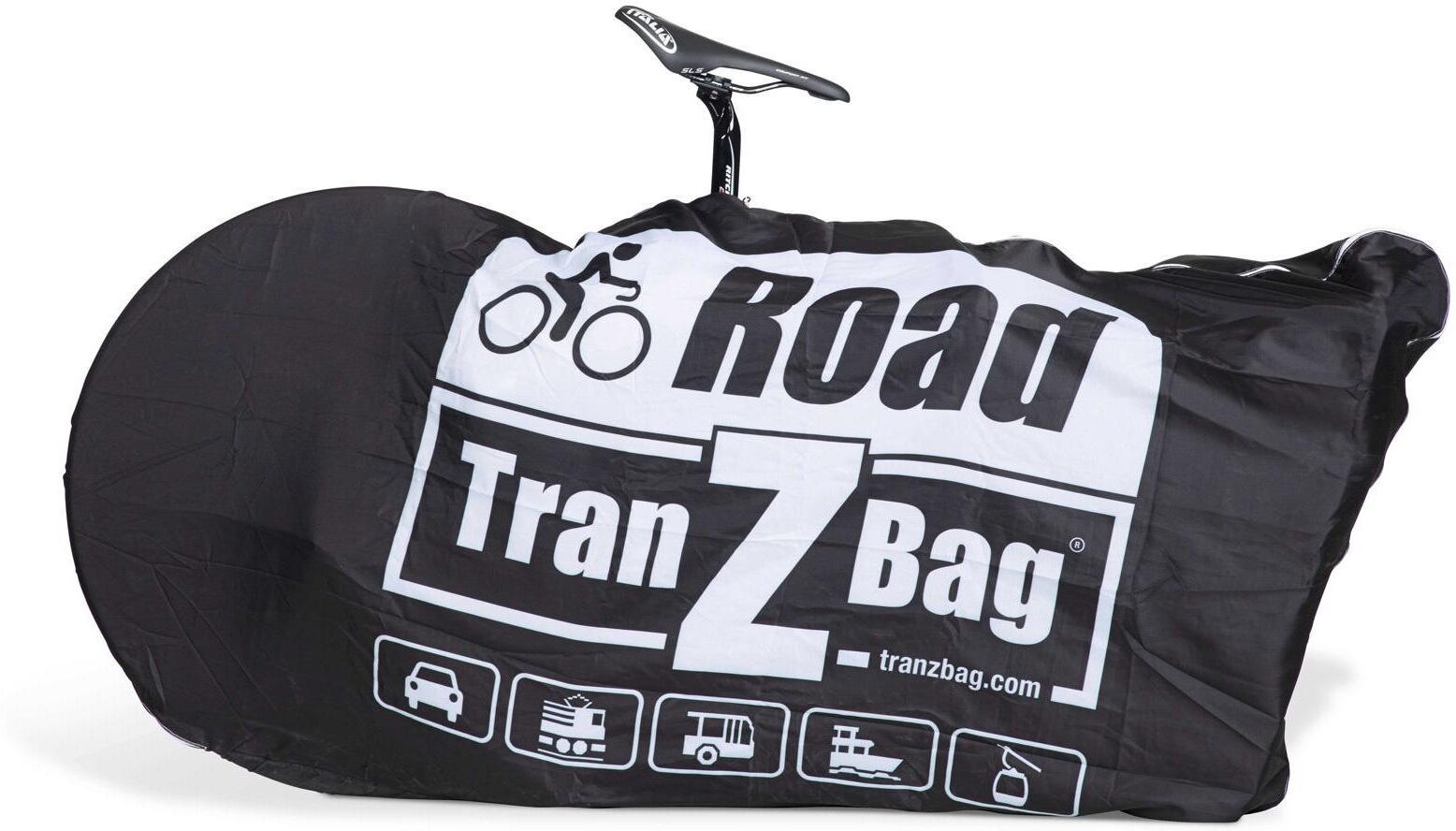 Fahrradtasche "TranZBag Road", schwarz-weiss (schwarz, weiß), Taschen, Materialmix, Fahrradtasche schwarz, weiß Einheitsgröße