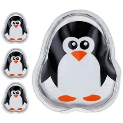 relaxdays Kühlpads für Kinder »Tiermotiv« 4 Stück schwarz, 11x10x1.5 cm