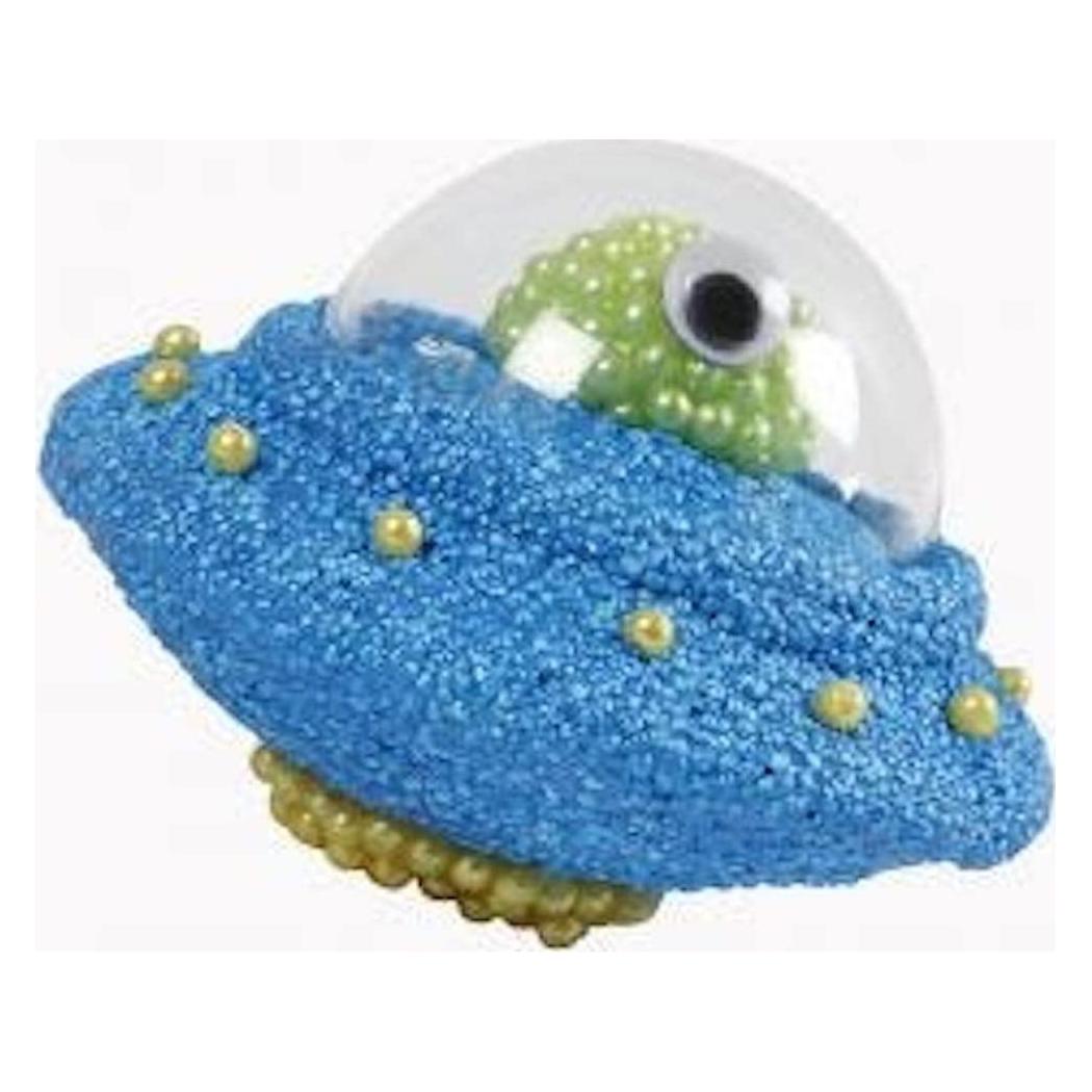 Creativ Company Styropor-Figur Ufo 7.5 cm, 100 Stück, Weiss (543700)