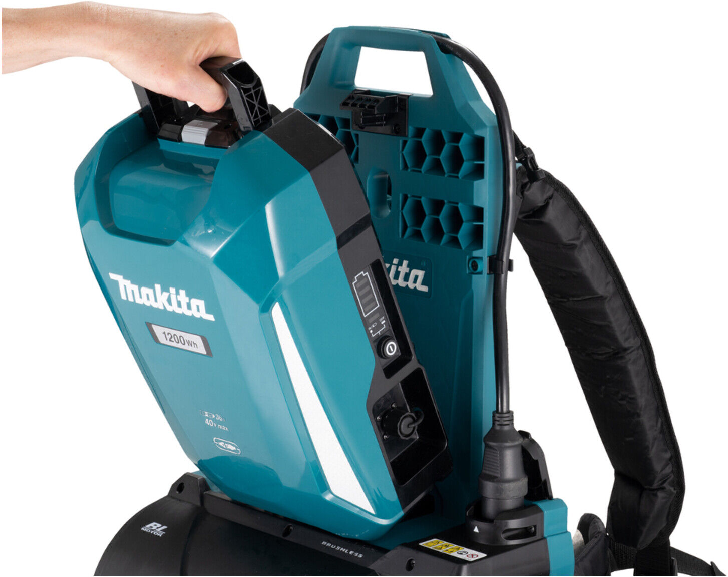Makita Akku-Rucksackgebläse 36V PDC-Connector (ohne Akku, ohne Ladegerät) (UB002CZ)