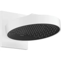 Hansgrohe Rainfinity Kopfbrause 250 mm, 1 Strahl, mattweiß, Wandmontage, PowderRain Strahlart