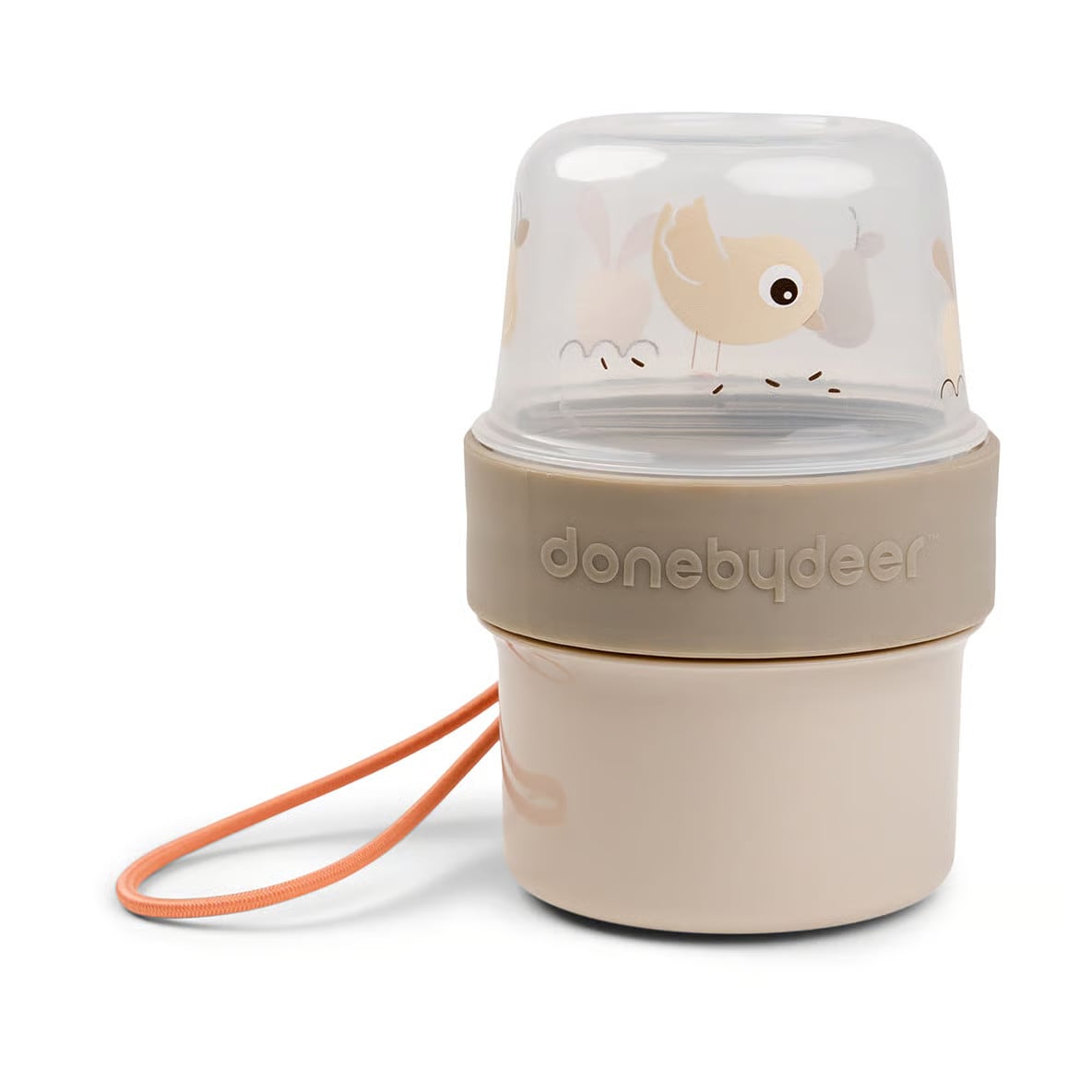 Done by deer Birdee To go 2-way snackbeker Sand