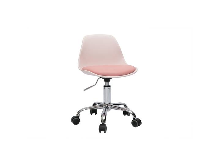 Fauteuil de bureau rose enfant à roulettes STEEVY