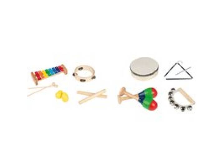 Set d'instruments de musique, 8 pièces / 6 pièces.
