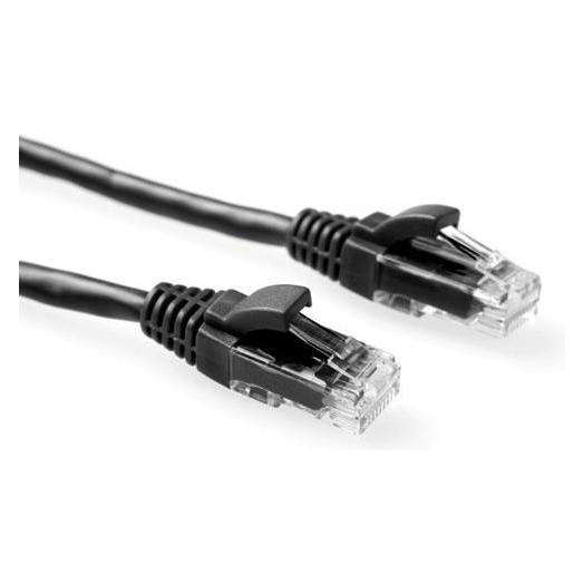 ACT Black 5 meter U/UTP CAT6 patch cable component level with RJ45 connectors (U/UTP, CAT6, 5 m) (IK8905)