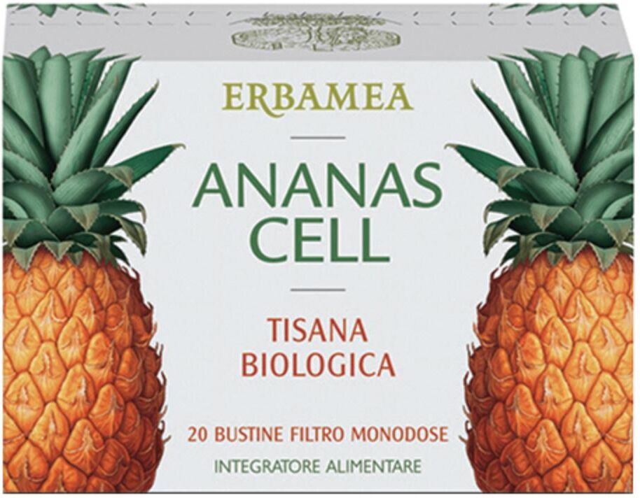 ERBAMEA Srl Erbamea - Ananas Cell - Tisana Biologica 20 Bustine Monodose - Drenante Naturale