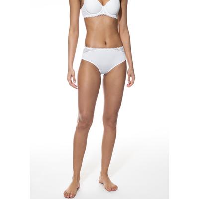 Panty MEY "AMOROUS", Damen, Gr. 42, Spitze, weiß, Spitze, Obermaterial: 87% Polyamid, 13% Elasthan, körpernah, Unterhosen Panty, Taillensitz, Spitze, kleine Zierschleife vorn