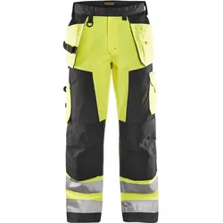 Warnschutz Handwerkerhose "1568" - D24 - gelb/schwarz