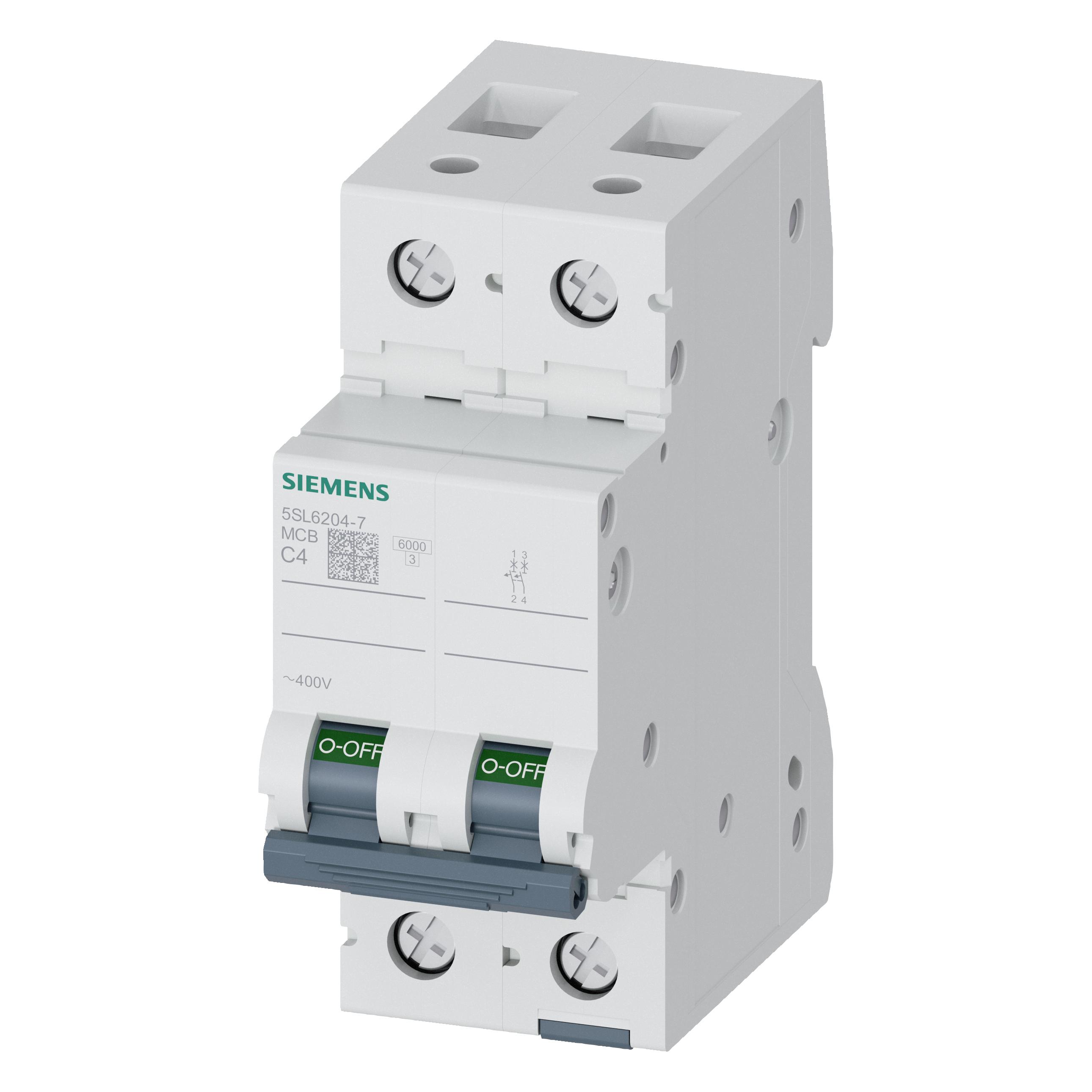 Siemens LS-Schalter C4A 2pol 5SL6204-7 (5SL62047)