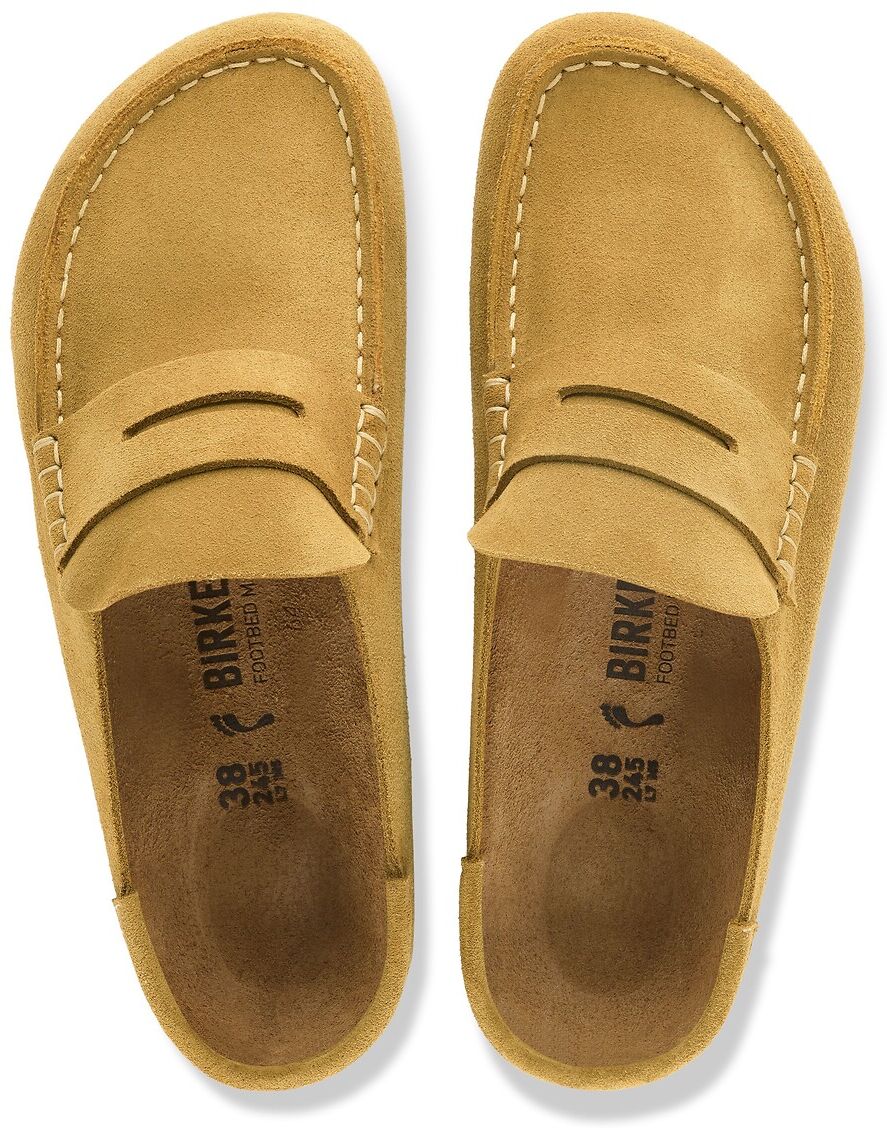 BIRKENSTOCK Sabots en cuir suedé Naples Wrapped