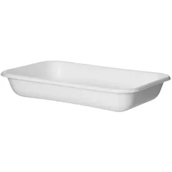 MONOUSO - Ökologische Verpackung Weiß 355ml 18,0x12,0x2,7 cm (50 Stück)