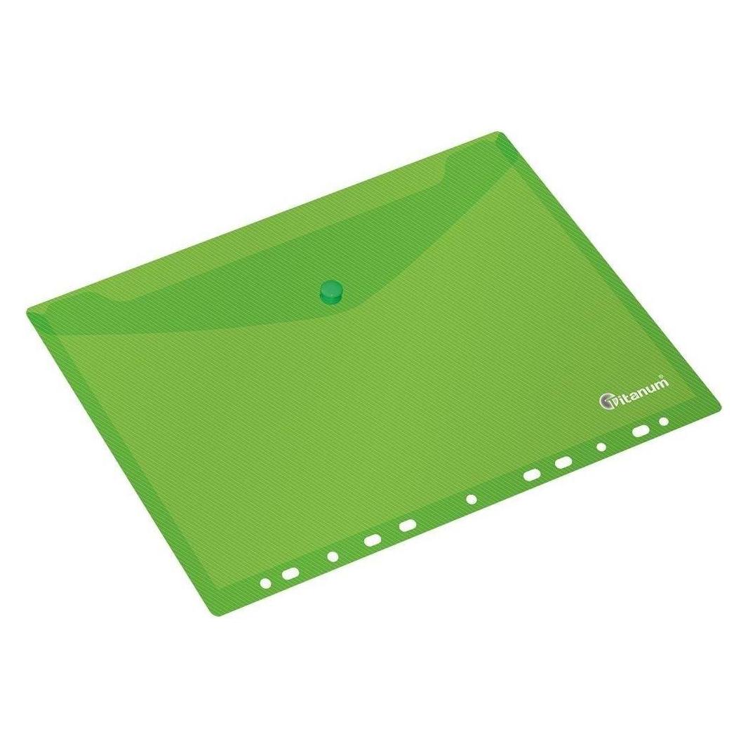 Titanum Grüne PP-Umschlagmappe im A4-Format mit europäischer Perforation (A4) (47591691)