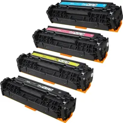 4 Kompatible Toner ersetzt HP CE410X+411A-13A 305X 305A Multipack KCMY