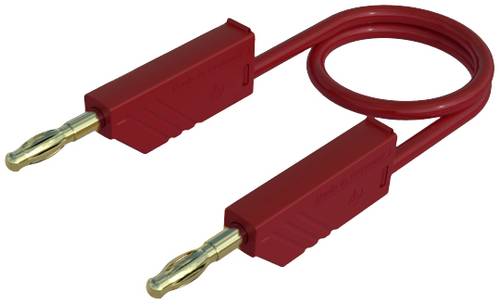 Hirschmann Test & Measurement MLN 50/2,5 RT Messleitung Lamellenstecker 4mm Lamellenstecker 4mm 0.50m Rot 1St.