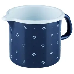 Riess Schnabeltopf Ø12cm 1L Blümchenblau Emaille