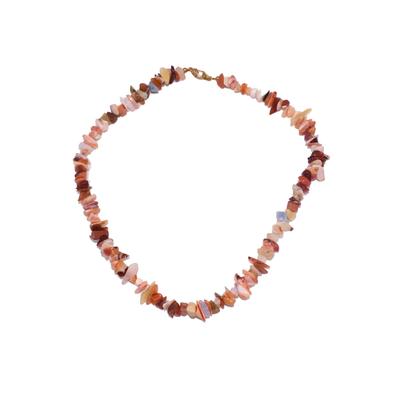 Collier FIRETTI "Schmuck Geschenk Halsschmuck Halskette Edelstein Farbstein Opal", gold (gelbgoldfarben, mehrfarbig), Halsketten, Damen, Messing Nylon, L: 47, Messing, Nylon, Collier, Made in Germany - mit Opal