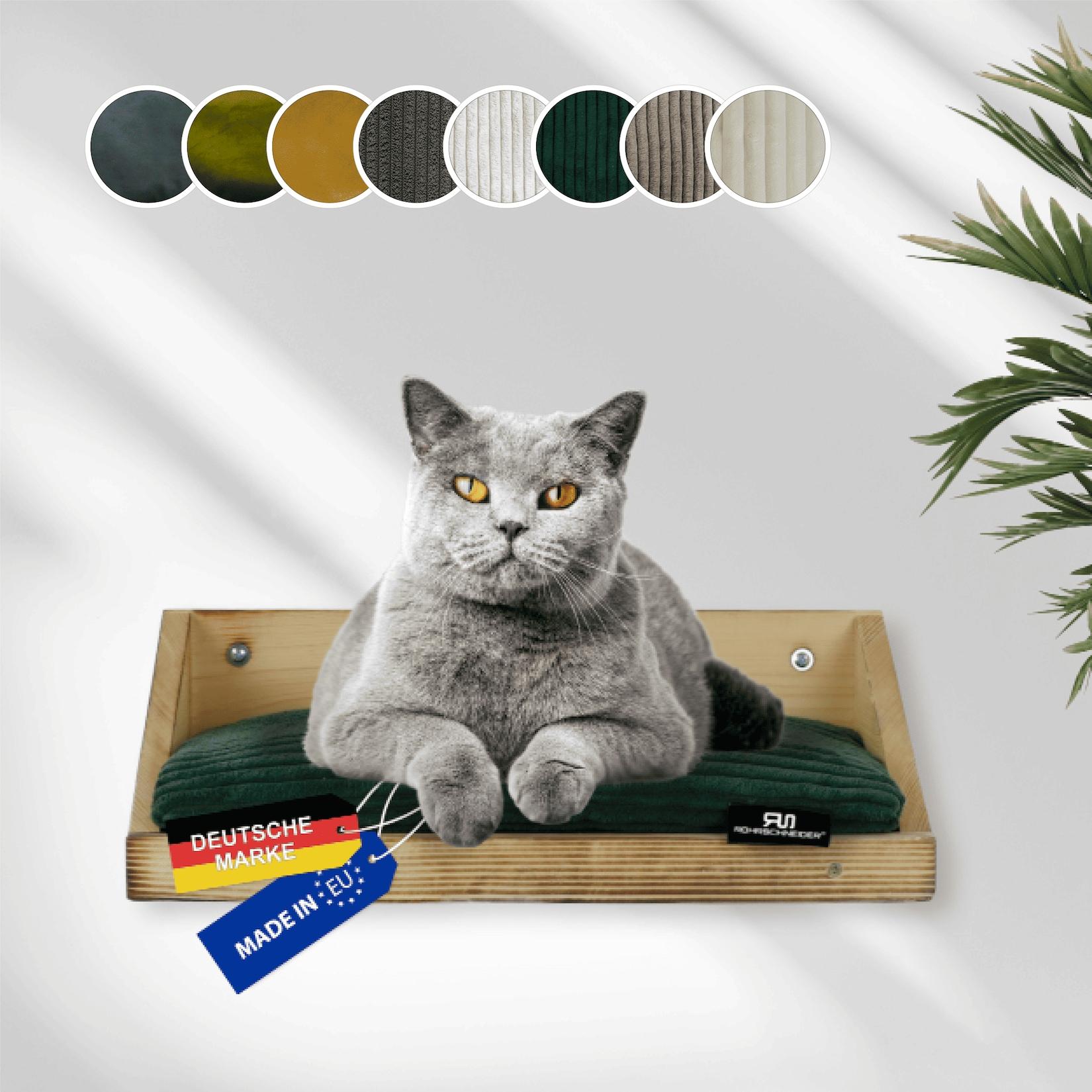 Rohrschneider Wandmulde geflammt+ Kissen mit Füllung Cord breit taupe