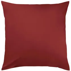 Traumschlaf Basic Single Jersey Kissenbezug 80x80 cm | weinrot - rot