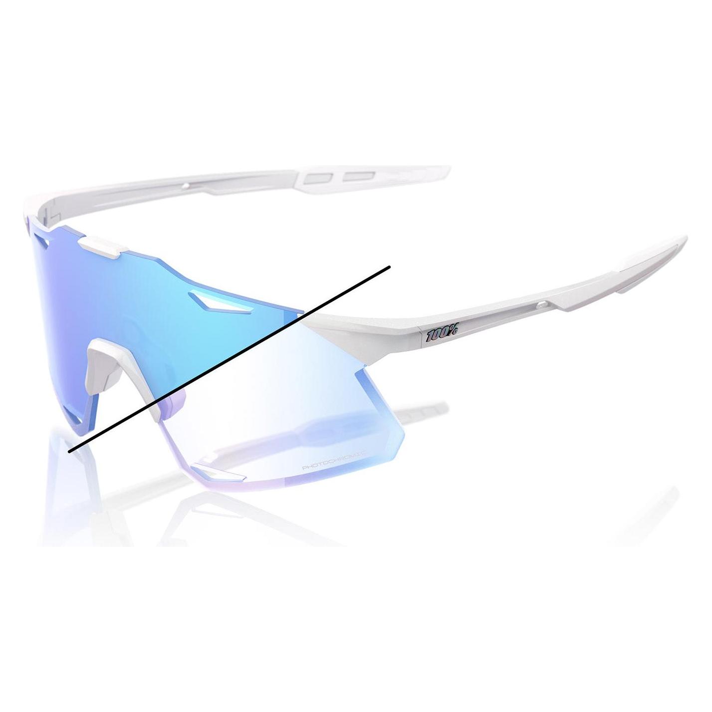 100% HYPERCRAFT LE - Bastille (Pearl White Glitter, Blau, Blue Mirror Photochromic) (60000-00025)