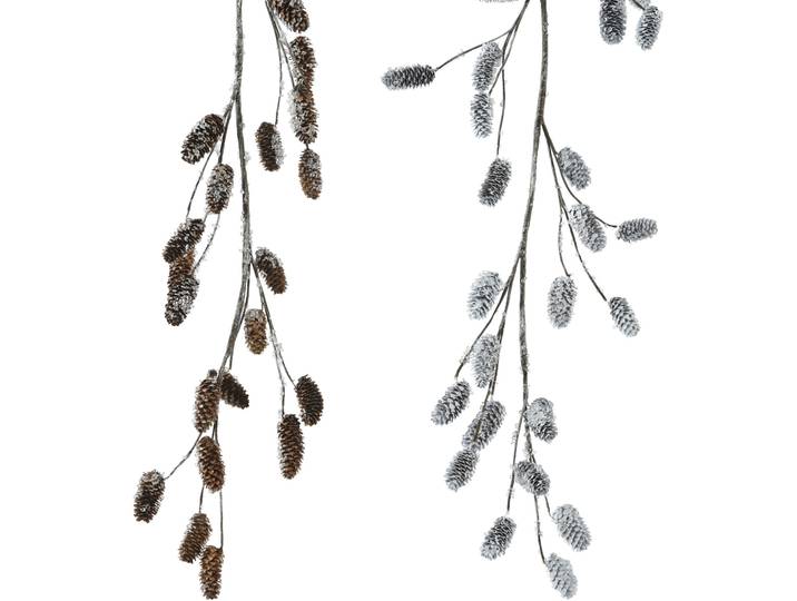 Girlande Zapfen sort. 10x5x130cm natural - Material: Kunststoff - 157