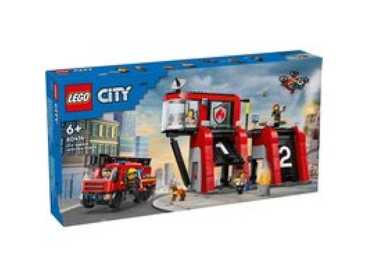 60414 Feuerwehrstation mit Drehleiterfahrzeug