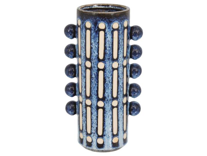Vase Keramik, Blau Decofinder / Grösse: 17 x cm