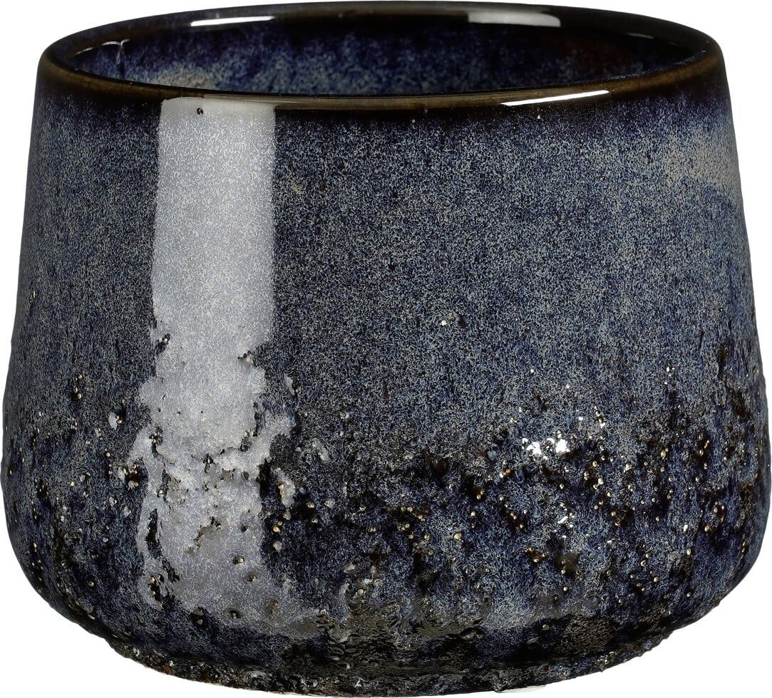 Mica Decorations Topf Mylo ceramic 11 x 13,5 cm blau