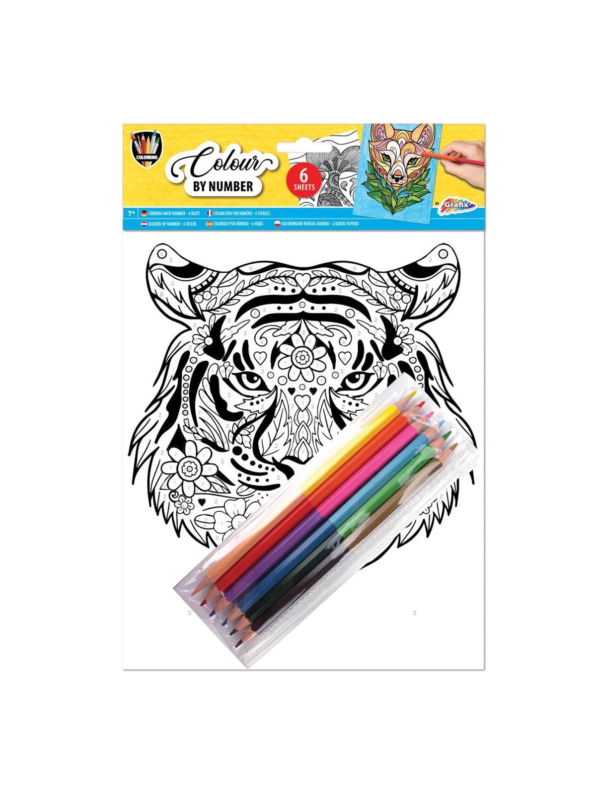 Grafix Color by Number A4 - Assorted