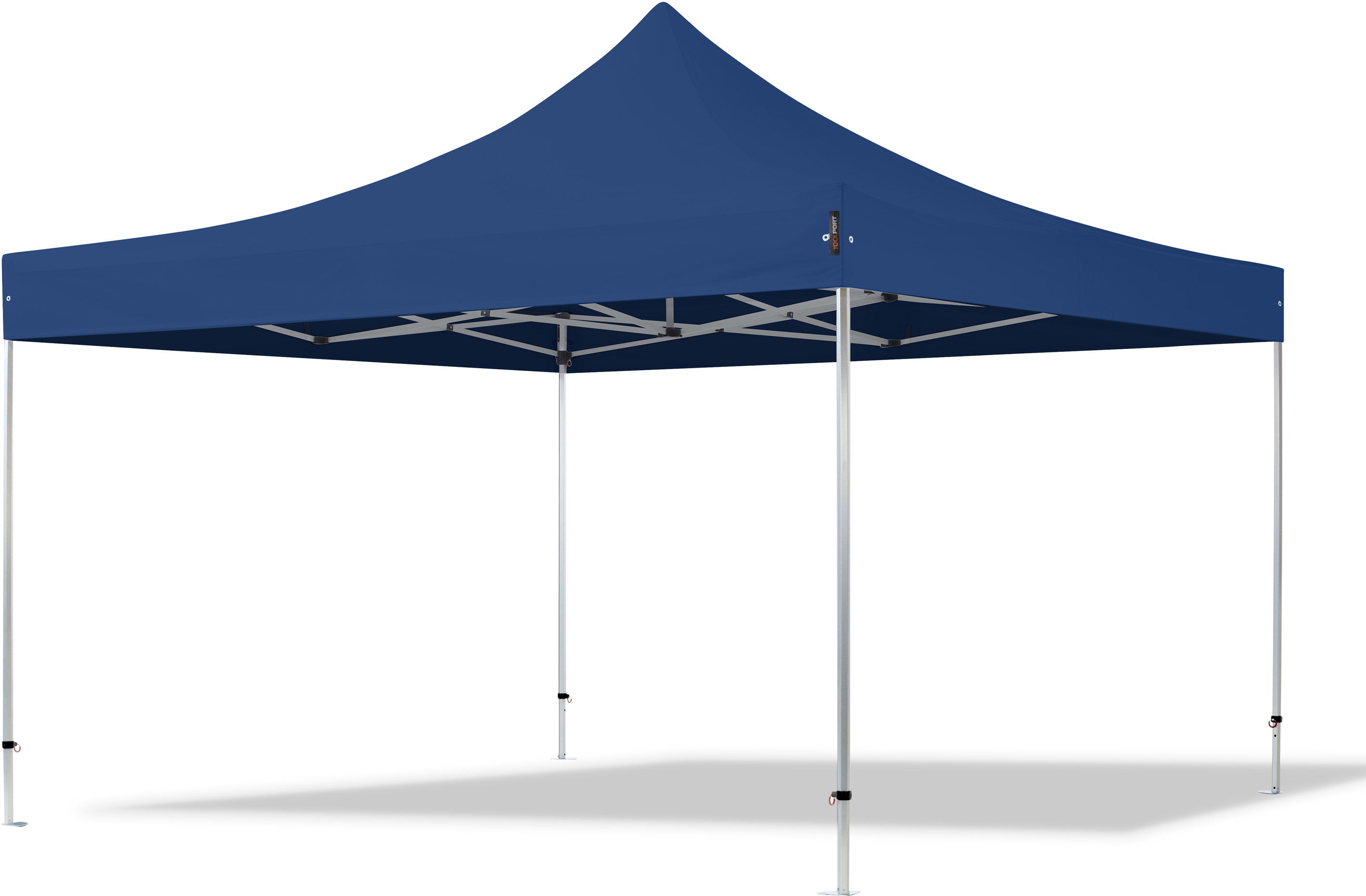 TOOLPORT 4x4m Alumiini pop-up teltta, ilman sivuseiniä, tummansininen - (600178)