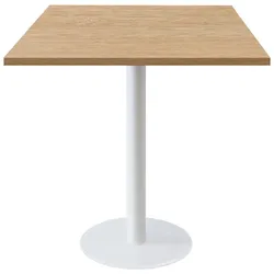 RestooTab - Tisch Rome weiß 70x70cm Dekor Eiche alba