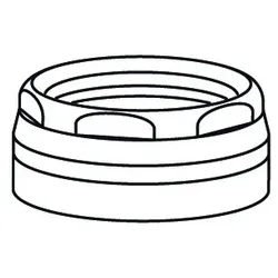 KWC Patronenmutter M44x1 L17 MS, zu DOMO/DIVO seitenbedient 634137