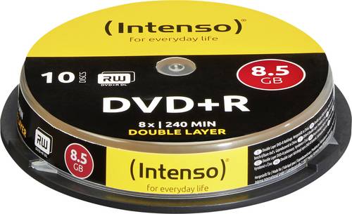 INTENSO DVD+R Spindel (DoubleLayer), 10 Stück