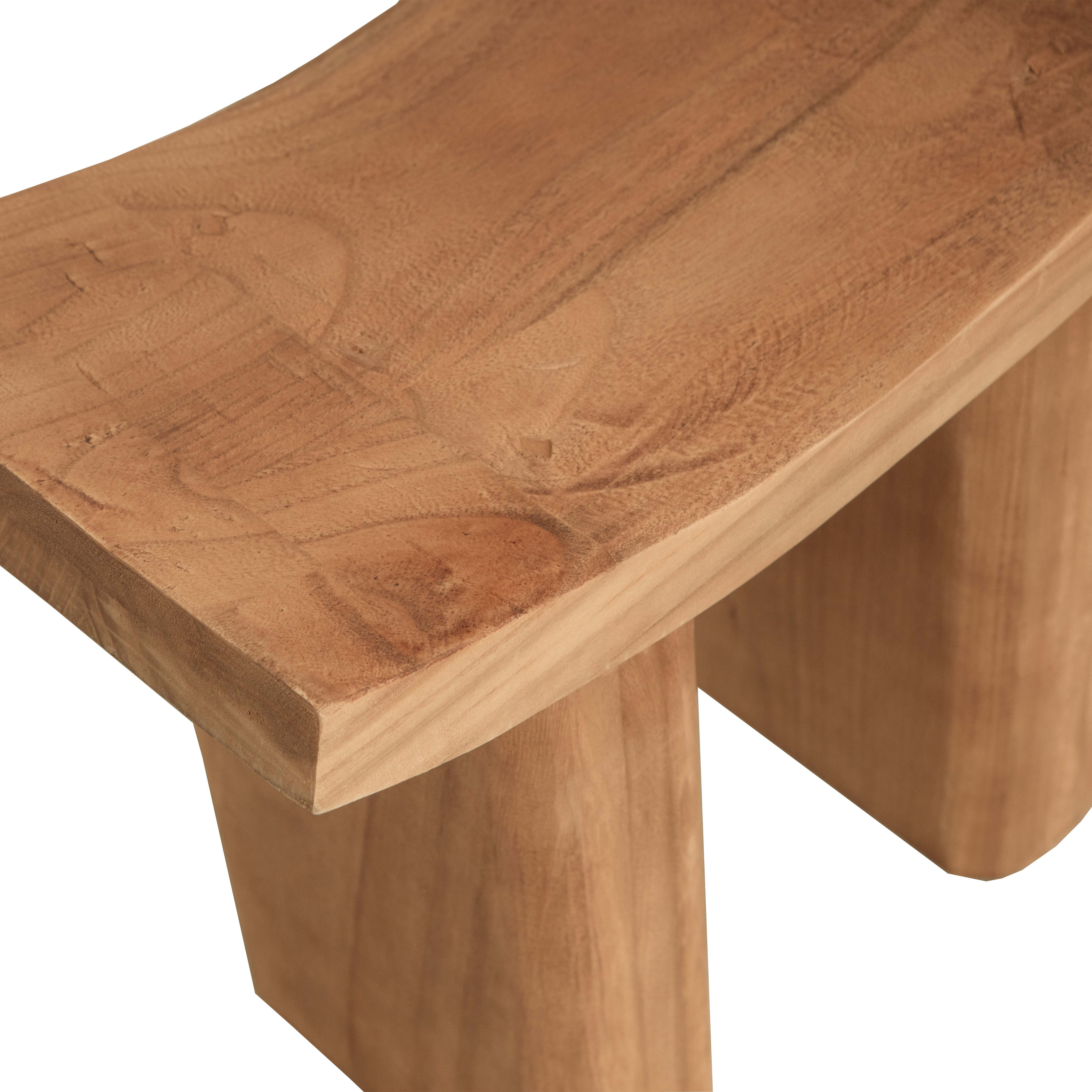 Hocker WOOOD "Japan aus Paulowniaholz mit matter Schutzschicht B 50 x T 25 x H 45 cm", braun (natur), B:50cm H:45cm T:25cm, Hocker, Hocker, Tragkraft 110 kg,Pflegeleicht,sichtbare Maserung, einfach zu montieren natur B/H/T: 50cm x 45cm x 25cm