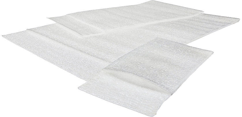 Schaumbeutel 1 mm Schaumstärke, mit Klappverschluss, LxB 300 x 200 mm, VE 250 Stk ratioform economy
